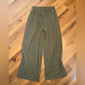 12th Tribe Olive Wide Leg Pants